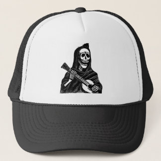 Santa Muerte met Guitar ongeveer begin jaren 1900 Trucker Pet