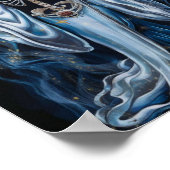 Santa Muerte met Moon Poster (Hoek)