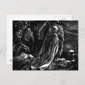 Santa Muerte (Mexicaanse grim Reaper) circa 1939 Briefkaart (Voorkant / Achterkant)