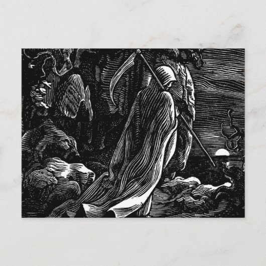 Santa Muerte (Mexicaanse grim Reaper) circa 1939 Briefkaart (Voorkant)