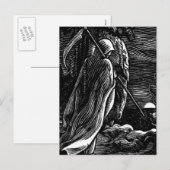 Santa Muerte (Mexicaanse grim Reaper) circa 1939 Feestdagenkaart (Voorkant / Achterkant)