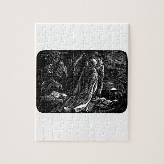 Santa Muerte (Mexicaanse grim Reaper) circa 1939 Legpuzzel (Verticaal)