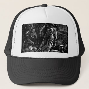 Santa Muerte (Mexicaanse grim Reaper) circa 1939 Trucker Pet