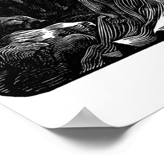 "Santa Muerte" (Mexicaanse grim Reaper) Poster (Hoek)