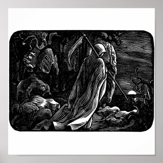 "Santa Muerte" (Mexicaanse grim Reaper) Poster (Voorkant)