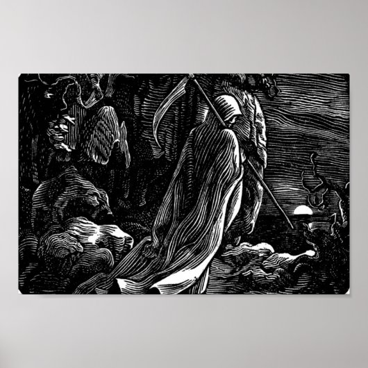 "Santa Muerte" (Mexicaanse grim Reaper) Poster (Voorkant)