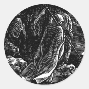 Santa Muerte (Mexicaanse Grimmelaar) Ronde Sticker