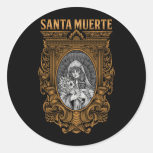 Santa Muerte Mexicaanse vrouwelijke godheid suiker Ronde Sticker