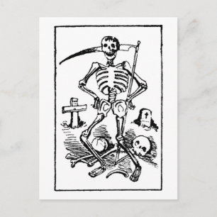 Santa Muerte, Mexican Grim Reaper c. begin jaren 1 Briefkaart