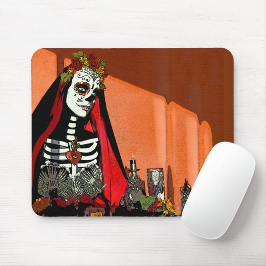 Santa Muerte Mousepad Muismat (Met muis)