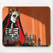Santa Muerte Mousepad Muismat (Voorkant)