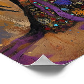 Santa Muerte Mystical Surreal Abstract Portrait Poster (Hoek)