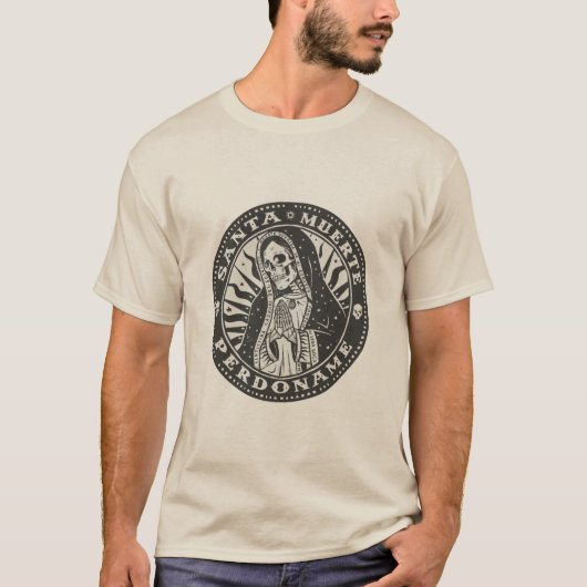 Santa Muerte Perdoname T-shirt (Voorkant)