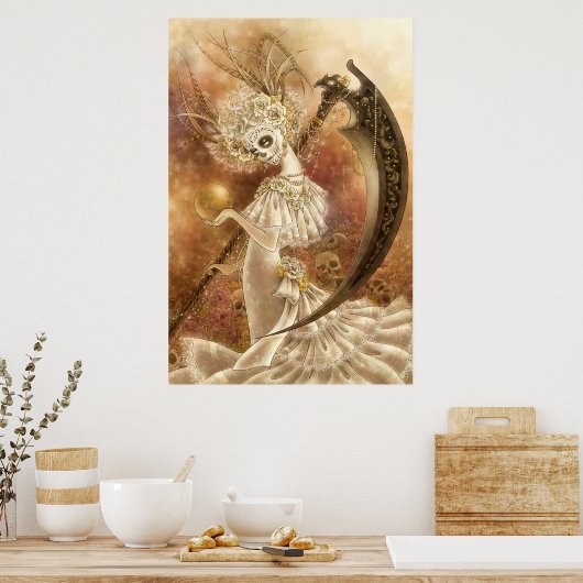 Santa Muerte Poster (Keuken)
