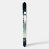 Santa Muerte schedel met kleurrijke bloemen cover (Achterkant / Links)