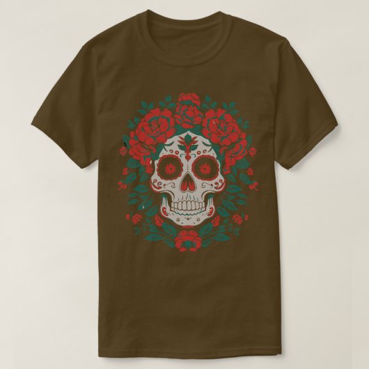 santa muerte-sierontwerp t-shirt (Design voorkant)