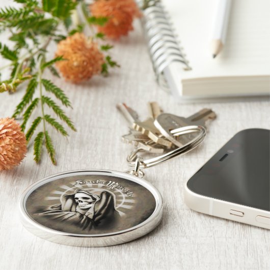 Santa Muerte Sleutelhanger (Zijkant)