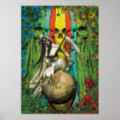 Santa Muerte Tarot - De wereld Poster (Voorkant)