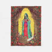 Santa Muerte Tarot - Heilige Dood Fleece Deken (Voorkant)