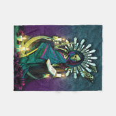 Santa Muerte Tarot - Hoge Priestess Fleece Deken (Voorkant (Horizontaal))