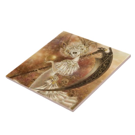 Santa Muerte Tile Tegeltje (Zijkant)