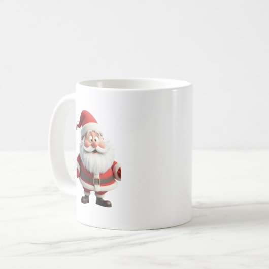santa mug koffiemok (Voorkant links)
