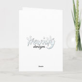 Santa Mugshot Card Feestdagen Kaart (Achterkant)