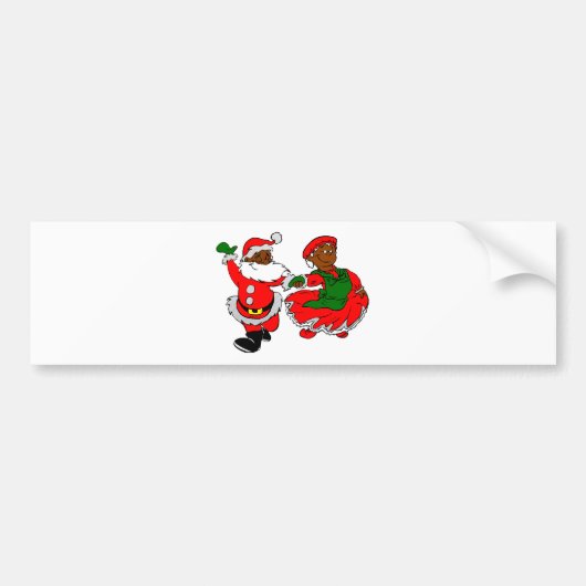 santa mus claus bumpersticker (Voorkant)