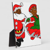santa mus claus fotoplaat (Zijkant)