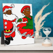 santa mus claus fotoplaat (Zijkant)