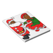 santa mus claus notitieblok (Schuin)