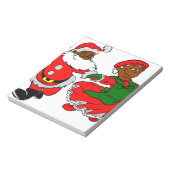 santa mus claus notitieblok (Linkerzijde)