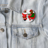 santa mus claus ronde button 5,7 cm (In situ)