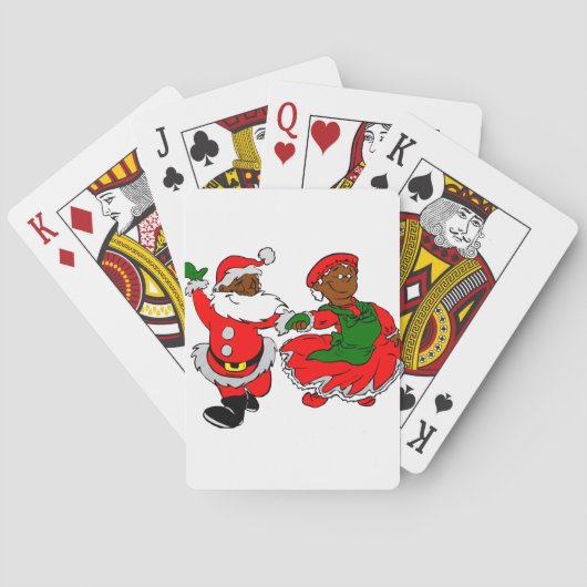 santa mus claus speelkaarten (Achterkant)