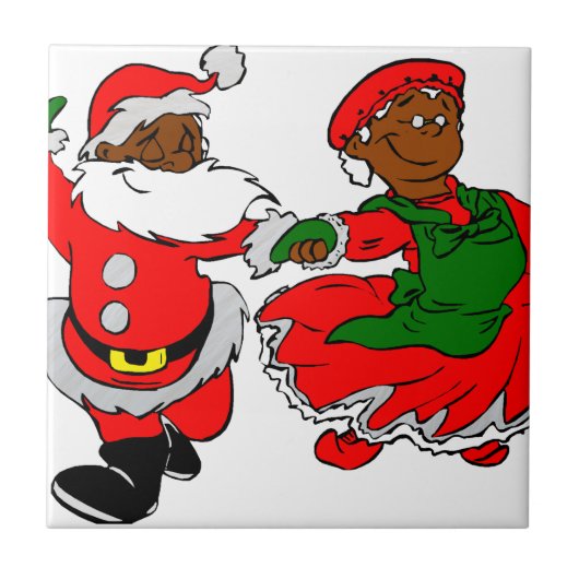 santa mus claus tegeltje (Voorkant)