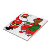 santa mus claus tegeltje (Zijkant)