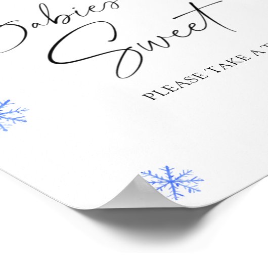 Santa muts - baby's zijn zoet poster (Hoek)