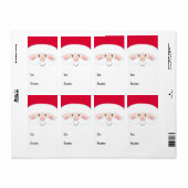 Santa naar van cadeau Labels (Full Sheet)