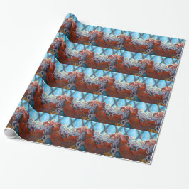 "Santa Napping"-cadeauverpakking Cadeaupapier