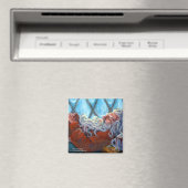 "Santa Napping" Magneet (Insitu (Vaatwasser))