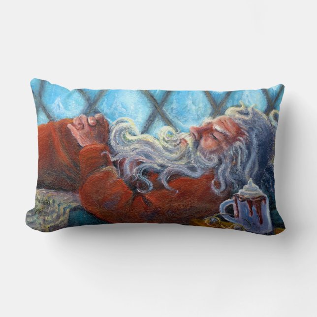 "Santa Napping"-piloot Kussen (Voorkant)