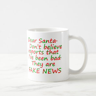 Santa Naughty List Fake Nieuws Mokken Cups
