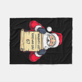 Santa Naughty List Kids Who Say 67 - Six Seven Chr Fleece Deken (Voorkant (Horizontaal))