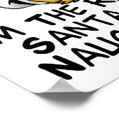 Santa Naughty List Poster (Hoek)