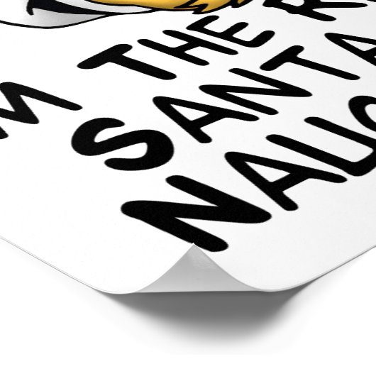 Santa Naughty List Poster (Hoek)