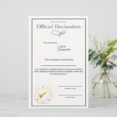 Santa Naughty List Verklaring (Staand voorkant)