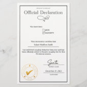 Santa Naughty List Verklaring bewerkbaar (Voorkant)