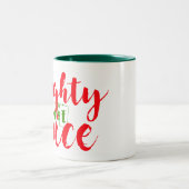 santa naughty maar nice kerstversiering mok (Center)