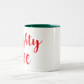 santa naughty maar nice ontwerp voor mok van kerst (Center)