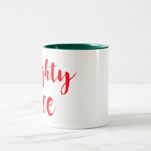 santa naughty maar nice ontwerp voor mok van kerst (Center)